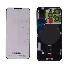 Back Glass With Steel Plate With Wireless NFC Charging MagSafe Magnet & Flashlight Flex Compatible For IPhone 16 Pro (Genuine OEM) (Natural  Titanium)