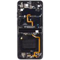 Main OLED Assembly With Frame Compatible For Motorola Moto Razr Plus / Razr 40 Ultra (XT2321-3 / 2023) (Refurbished) (Infinite Black)