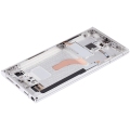 OLED Assembly With Frame Compatible For Samsung Galaxy S22 Ultra 5G (US & International Version) (Aftermarket Plus) (Phantom White)