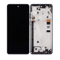 LCD Assembly With Frame Compatible For Motorola Moto G Stylus 5G (XT2215 / 2022) (Refurbished) (Steel Blue)