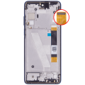 LCD Assembly With Frame Compatible For Motorola Edge 5G (XT2141 / 2021) (Genuine OEM) (Nebula Blue)