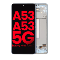 OLED Assembly With Frame Compatible For Samsung Galaxy A53 5G ( A536 / 2022) (6.36") (Aftermarket Plus) (Blue)