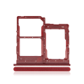 Dual Sim Card Tray Compatible For Samsung Galaxy A01 Core (A013 / 2020) (Red)