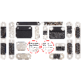 Full Set Small Metal Bracket And Screw Set Compatible For Macbook Pro 14" (A2992 / Late 2023)