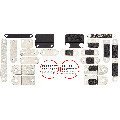 Full Set Small Metal Bracket And Screw Set Compatible For MacBook Pro 16" (A2485 / Late 2021)