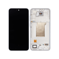OLED Assembly With Frame Compatible For Samsung Galaxy A35 5G (A356 / 2024) (Refurbished) (Iceblue)