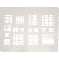 Multi-Function Universal BGA Reballing Stencil 0.3 / 0.35 / 0.4 / 0.5 (0.12MM) (Amaoe)