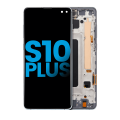 LCD Assembly With Frame (Without Finger Print Sensor) Compatible For Samsung Galaxy S10 Plus (Aftermarket Plus: TFT) (Prism Green)
