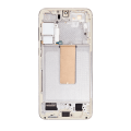 OLED Assembly With Frame Compatible For Samsung Galaxy S23 Plus (US & International) (Aftermarket Plus) (Cream)