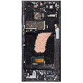 OLED Assembly With Frame Compatible For Samsung Galaxy S23 Ultra (US & International) (Refurbished) (Graphite / Red)
