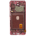 OLED Assembly With Frame Compatible For Samsung Galaxy S20 FE 4G / 5G (Refurbished) (Cloud Red) 