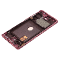 OLED Assembly With Frame Compatible For Samsung Galaxy S20 FE 4G / 5G (Refurbished) (Cloud Red) 