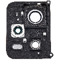 Back Camera Lens With Bracket / Bezel Compatible For Xiaomi Redmi Note 12 Pro Plus (Arctic White)