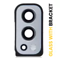 Back Camera Lens With Bracket Compatible For OnePlus Nord 2 5G (Silver)