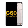 LCD Assembly With Frame Compatible For Motorola Moto G60 (XT2135 / 2021) (Refurbished) (Black)