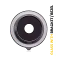 Back Camera (Macro) Lens With Bracket / Bezel Compatible For Xiaomi Redmi Note 13 Pro Plus 5G (Silver)