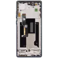 OLED Assembly With Frame Compatible For Motorola Moto Edge 50 Fusion 5G (XT2429 / 2024) (Refurbished) (Forest Blue)