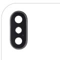 Back Camera Lens With Bracket & Bezel Compatible For iPhone X (Aftermarket Plus) (Silver) (10 Pack)