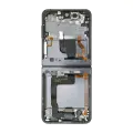 Inner OLED Assembly With Frame Compatible For Samsung Galaxy Z Flip 4 5G (US & International) (Service Pack) (Graphite)