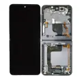 Inner OLED Assembly With Frame Compatible For Samsung Galaxy Z Flip 4 5G (US & International) (Service Pack) (Graphite)