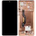 OLED Assembly With Frame Compatible For Motorola Moto Edge 50  (XT2407-3 / 2024) (Refurbished) (Peach Fuzz)