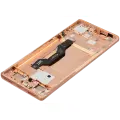 OLED Assembly With Frame Compatible For Motorola Moto Edge 50  (XT2407-3 / 2024) (Refurbished) (Peach Fuzz)