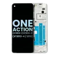LCD Assembly With Frame Compatible For Motorola One Action (XT2013-1 / XT2013-2 / XT2013-4 / 2019) (Genuine OEM) (White) 