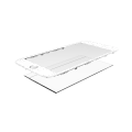 2 in 1 (Front Glass + Frame Pre-Installed) Compatible For iPhone 6 (2 Pack) (White)