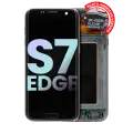 OLED Assembly With Frame Compatible For Samsung Galaxy S7 Edge G935A (North American Version) (Service Pack) (Black)