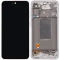 OLED Assembly With Frame Compatible For Samsung Galaxy A56 5G (A566 / 2025) (Refurbished) (Pink)