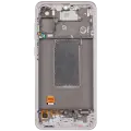 OLED Assembly With Frame Compatible For Samsung Galaxy A56 5G (A566 / 2025) (Refurbished) (Pink)