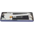 LCD Assembly With Frame Compatible For Motorola Moto G Power 5G (XT2515 / 2025) (Refurbished) (Slate Gray)