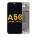 OLED Assembly With Frame Compatible For Samsung Galaxy A56 5G (A566 / 2025) (Refurbished) (Pink)