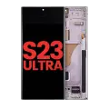 OLED Assembly With Frame Compatible For Samsung Galaxy S23 Ultra (US & International) (Aftermarket Plus) (Lavender)