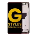 OLED Assembly With Frame Compatible For Motorola Moto G Stylus 5G (XT2419 / 2024) (Refurbished) (Scarlet Wave)