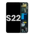 OLED Assembly With Frame Compatible For Samsung Galaxy S22 5G (Used OEM Pull: Grade B/C) (Phantom Green)
