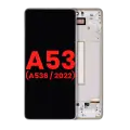 OLED Assembly With Frame Compatible For Samsung Galaxy A53 5G (A536 / 2022) (6.46") (Aftermarket Plus) (White)