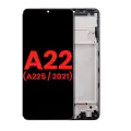 OLED Assembly With Frame Compatible For Samsung Galaxy A22 4G (A225 / 2021) (Aftermarket Plus) (All Colors)