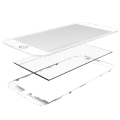3 in 1 (Front Glass + Frame + OCA Pre-Installed) Compatible For iPhone 6 (White) (2 Pack)