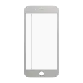 3 in 1 (Glass With OCA Pre-Installed + Frame)  Compatible For iPhone 7 (OCA Master) (2 Pack) (White)